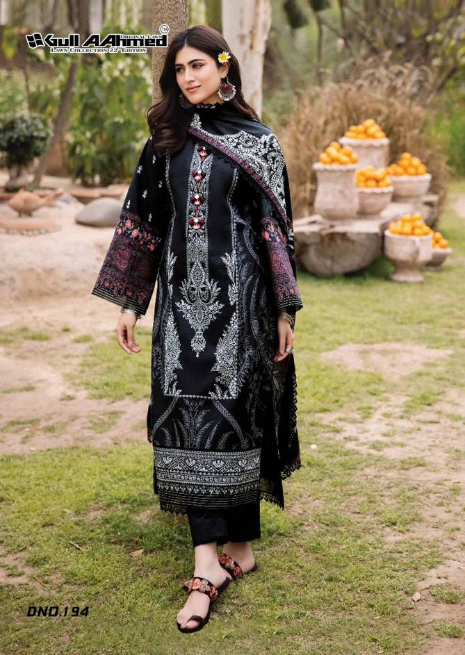 Lawn Vol 22 By Gull A Ahmed Lawn Cotton Printed Pakistani Dress Material Wholesale Shop In Surat
